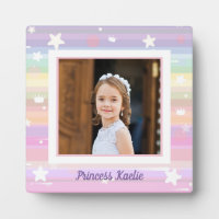 Persoonlijke prinsessenfoto tafelplaquette