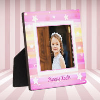 Persoonlijke prinsessenfoto tafelplaquette
