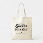 Persoonlijke proud Voetbal Mam Tote Bag (Achterkant)