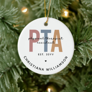 Persoonlijke PTA Fysiotherapeut Assistent Keramisch Ornament