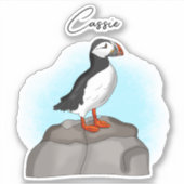 Persoonlijke Puffin Sticker (Voorkant)