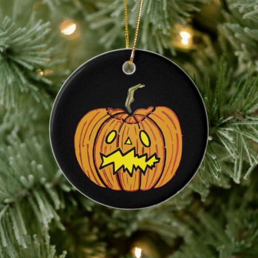 Persoonlijke pumpkin Halloween Hanging Ornament (Boom)