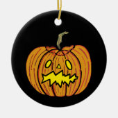 Persoonlijke pumpkin Halloween Hanging Ornament (Voorkant)