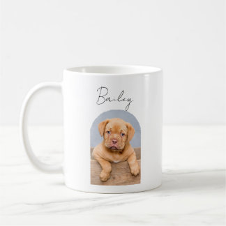 Persoonlijke Puppy Fotobeker met Aangepaste Naam Koffiemok