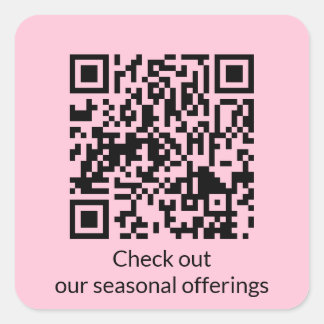 Persoonlijke QR-code genereer URL Vierkante Sticker