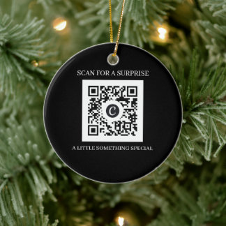 Persoonlijke QR-code kerst Keramisch Ornament