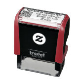 Persoonlijke QR-code Naam Adres Moderne stempel (Product)