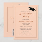 Persoonlijke QR-code uitnodiging voor afstudeerfee (Voorkant / Achterkant)