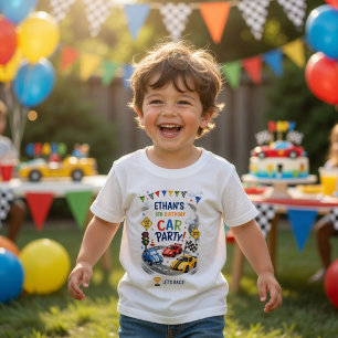 Persoonlijke raceauto verjaardag Kinderen auto f Kinder Shirts
