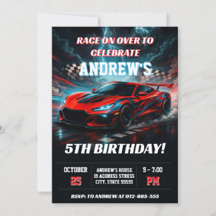 Persoonlijke Racing autosport verjaardag voor jong Kaart