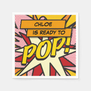 Persoonlijke Ready to POP Leuke Moderne Baby Showe Servet