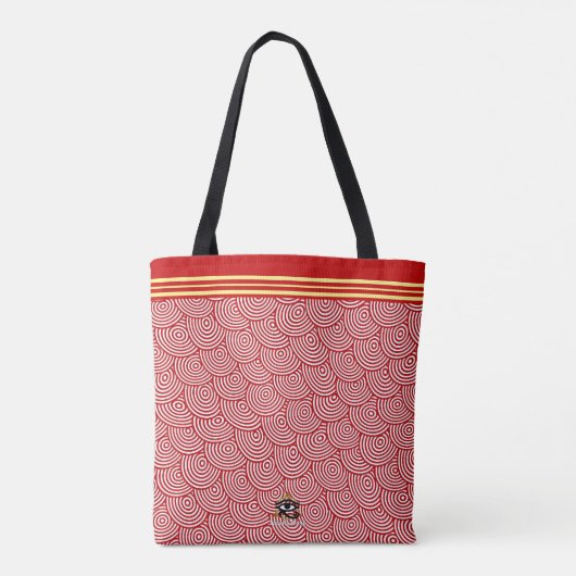 Persoonlijke Red- en Gold-Canvas tas (Achterkant)