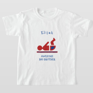 Persoonlijke Red GEWELDIGE BIG BROTHER T-shirt