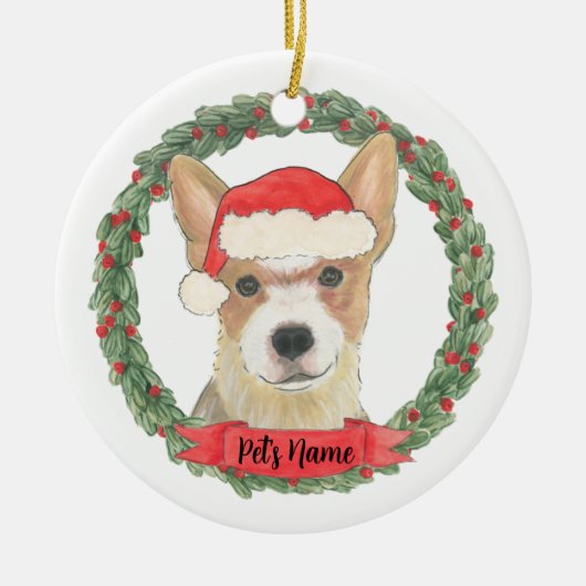 Persoonlijke Red Heeler Cattledog Keramisch Ornament (Voorkant)