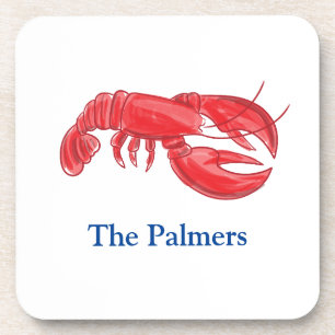 Persoonlijke Red Lobster Bier Onderzetter