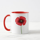 Persoonlijke Red Poppy Tea Two-Tone Mok (Links)