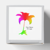 Persoonlijke Regenboog Bloemensnijrand Wijncadeauv Bedankdoosjes (Bovenkant)