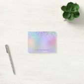 Persoonlijke Regenboog Drip Glitter Post-it® Notes (Kantoor)