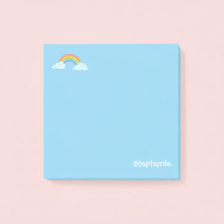 Persoonlijke Regenboog en Naam Post-it Notities Post-it® Notes