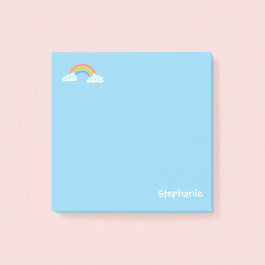 Persoonlijke Regenboog en Naam Post-it Notities Post-it® Notes