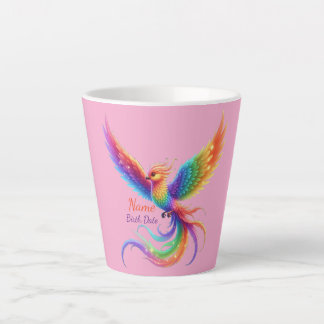 Persoonlijke Regenboog Phoenix Naam Geboortedatum  Latte Mok