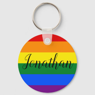 Persoonlijke Regenboog Sleutelhanger
