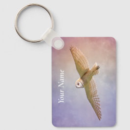 Persoonlijke Regenboog Uil Sleutelhanger