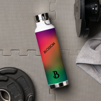 Persoonlijke Regenboogbloesem Waterfles