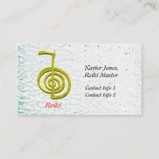 Persoonlijke Reiki Master visitekaartjes (Voorkant)