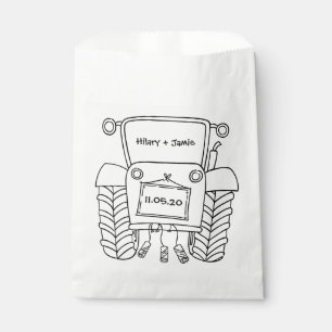 Persoonlijke reisvoordeur voor tractorland bedankzakje