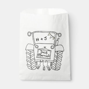 Persoonlijke reisvoordeur voor tractorland bedankzakje