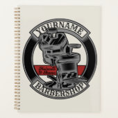 Persoonlijke Retro BarberWinkel Barber Stoel Salon Planner (Voorkant)