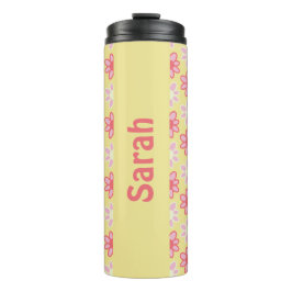 Persoonlijke retro bloem Thermische Tumbler Thermosbeker