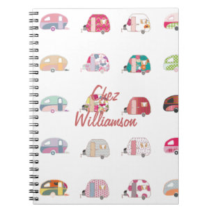 Persoonlijke Retro Caravans Notitieboek