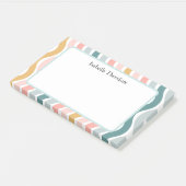 Persoonlijke Retro Golven Post-it® Notes (Schuin)