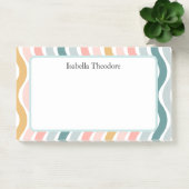 Persoonlijke Retro Golven Post-it® Notes (Kantoor)