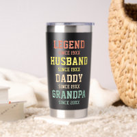 Persoonlijke Retro Legend Husband Dad Grandpa