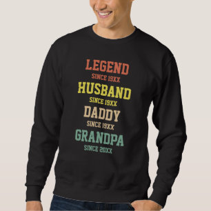 Persoonlijke Retro Legend Husband Trui
