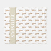 Persoonlijke Rhodesian Ridgeback  Fleece Deken (Voorkant (Horizontaal))