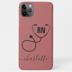 Persoonlijke RN gediplomeerde verpleegster afstude iPhone 11 Pro Max Hoesje