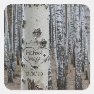 Persoonlijke Robuuste Namen in het hart van het la Vierkante Sticker