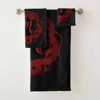 Persoonlijke Rode Draak  Bad Handdoek