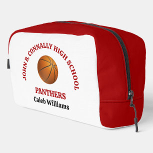 Persoonlijke Rode Hoge School Basketbalspeler Toilettasje