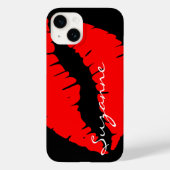 Persoonlijke Rode Lips Case-Mate iPhone Case (Achterkant)