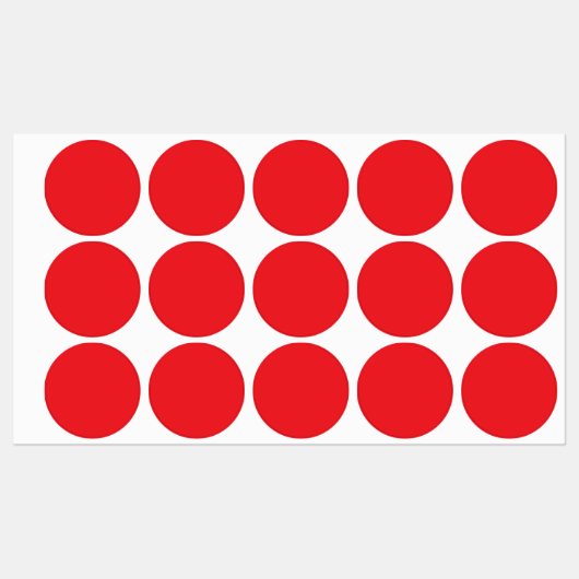 Persoonlijke rode monogramlabels labels (Vel)