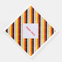 Persoonlijke rode naam Duitsland Vlag Tegelpatroon