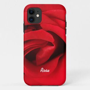 Persoonlijke Rode Roos iPhone 11 Hoesje