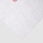 Persoonlijke Rode Roze Naam Tissuepapier (Detail)