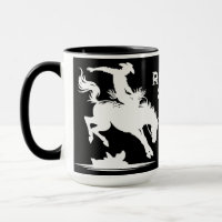 Persoonlijke Rodeo Ster Zwart En Wit