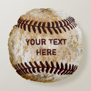 Persoonlijke Ronde Vintage Honkbal Worp Kussens